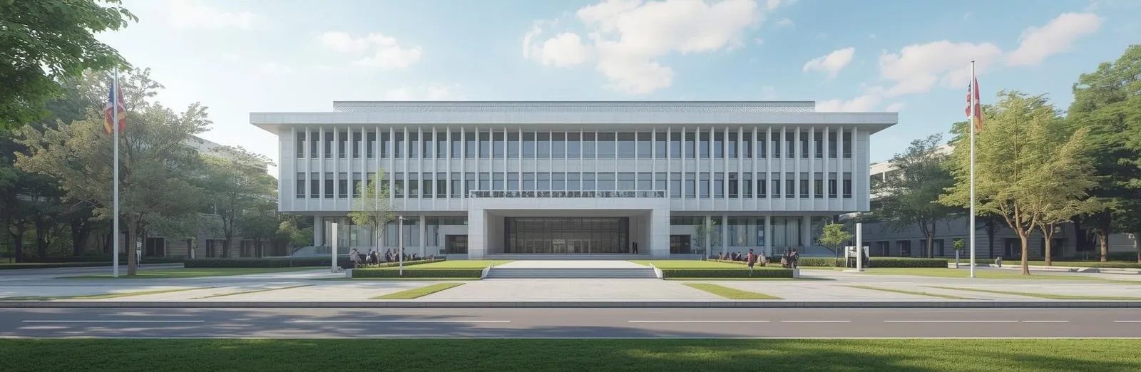 Campus building of a partner university in Korea