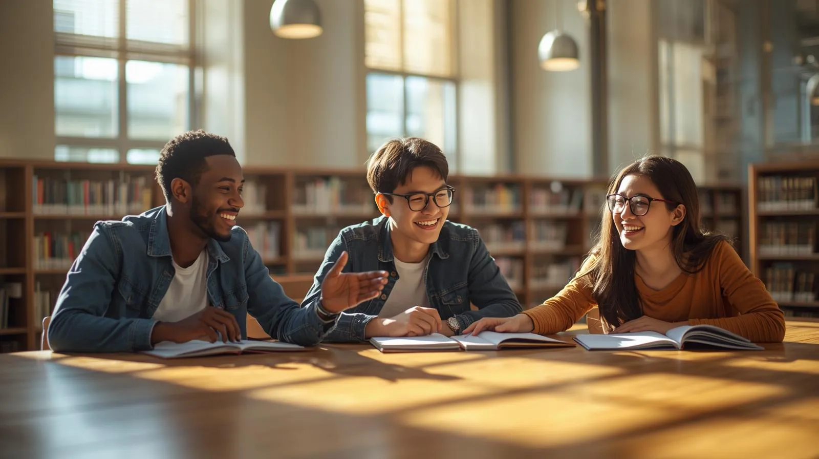 International students on a Korean university campus